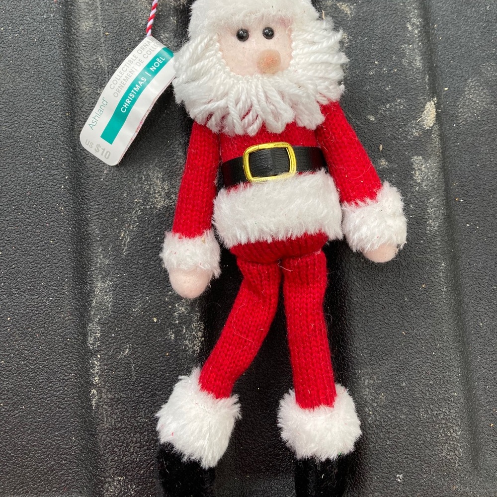 Plush Santa Ornament Decoration